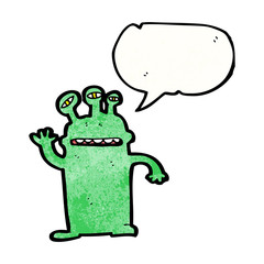 Retro cartoon with texture. Isolated on White.