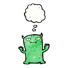 cartoon little monster
