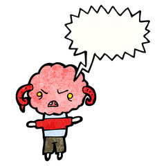 angry cloud head cartoon character