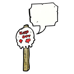 cartoon skull symbol