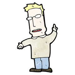 cartoon pointing man