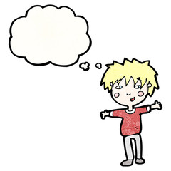 cartoon happy boy