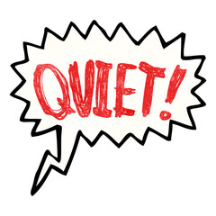 shout for quiet cartoon