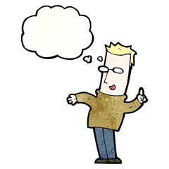 cartoon man with idea