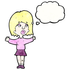 woman with thought bubble