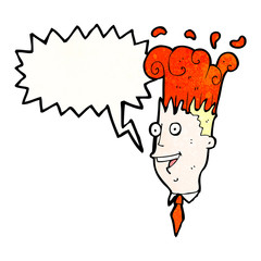 cartoon exploding head man
