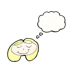 child's drawing of a smiling woman