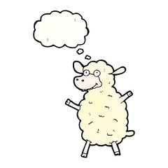 happy sheep cartoon