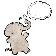 cartoon happy elephant