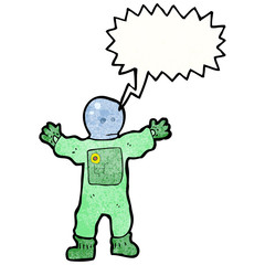 cartoon spaceman