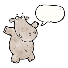 cartoon hippo