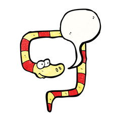 cartoon friendly snake