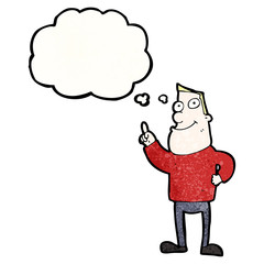 cartoon man with great idea