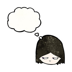 cartoon grumpy girl