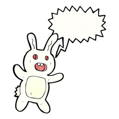 Obraz na płótnie Canvas spooky rabbit cartoon