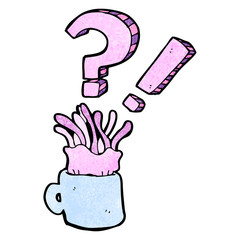 cartoon jellyfish in cup