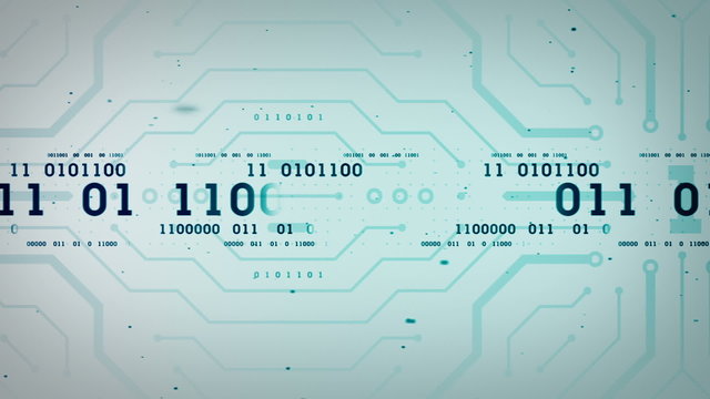 Binary Data Streams Blue Lite