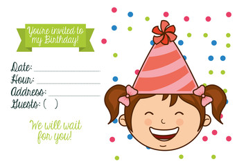 Fototapeta premium birthday invitation