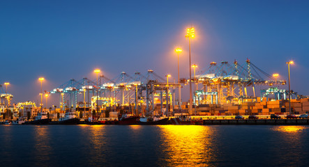  Port with cranes. Algeciras