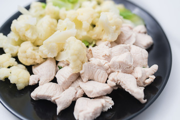 poached chicken clean food