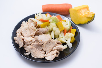 poached chicken clean food