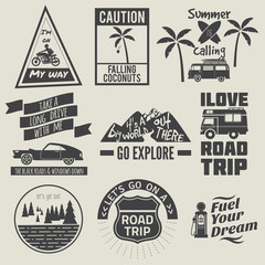 road trip quote collection black and white