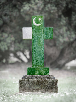 Gravestone in the cemetery - Pakistan