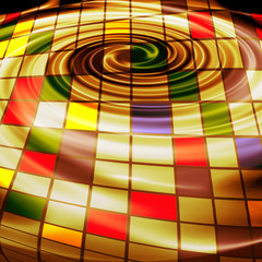 Obraz premium Abstract creative gold background in the style of mixed media