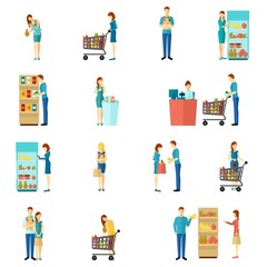 Buyers Flat Icon Set