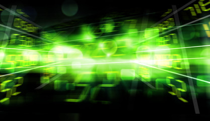 Green Blurred abstract background.