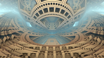 Computer rendered virtual scenery