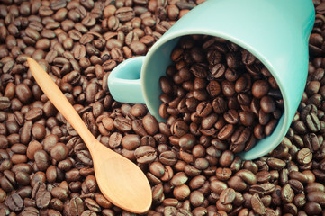 Coffee with filter effect retro vintage style