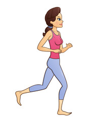 Fitness woman jogging 2