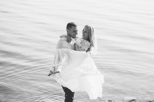 an image of wedding session on the beach
