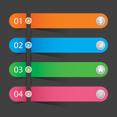 Obraz premium Abstract vector banners Business set