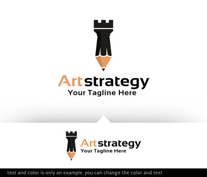 Art Strategy Studio Logo Design Template Vector
