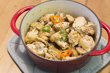 Ginger chicken pot