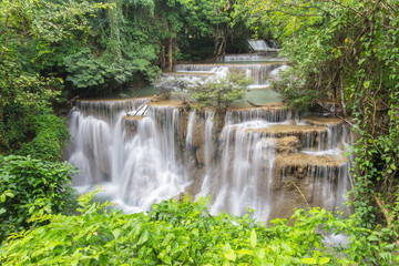 Waterfall , Hua Mae Kamin level 4 ,Kanchanaburi ,Thailand