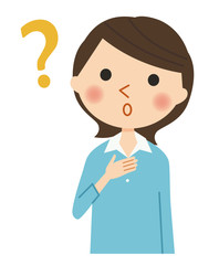 疑問を感じる女性