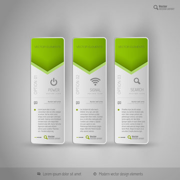 Design elements, infographics, layout and web pages. Modern symb