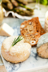 Assorted Cheese Plate with vegetables
