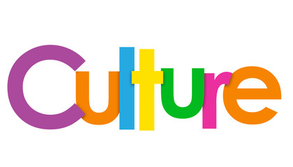 CULTURE Overlapping Letters Vector Icon