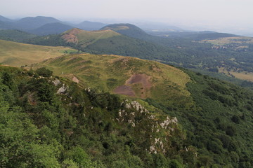 Obraz premium vue de la chaîne des Puy, Auvergne