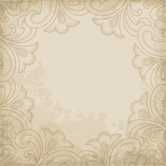 Old paper background with ornament