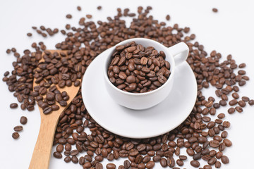 one coffee cup filled