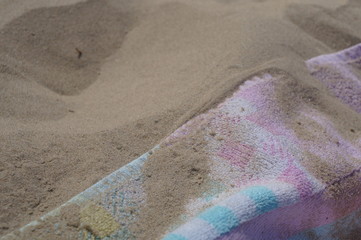 Fototapeta na wymiar Koc w piasku