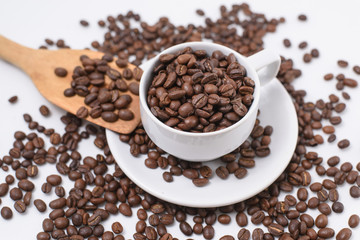one coffee cup filled
