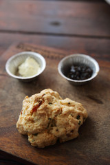 Scone with jam