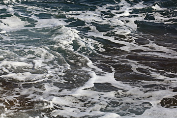 texture of sea waves rocks surf