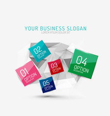 Vector fresh business abstract infographic